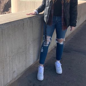 American Eagle Blue Ripped Jeans